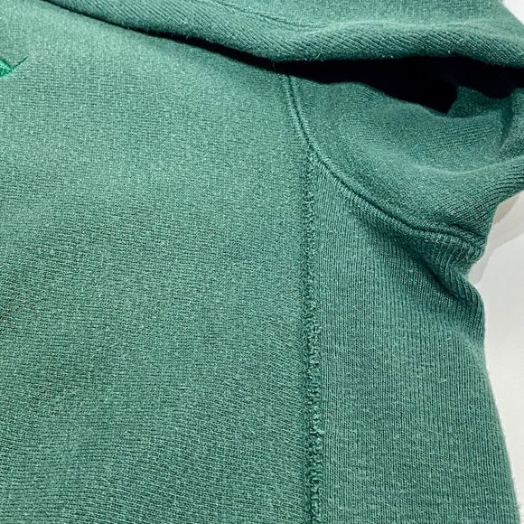 Vintage Champion Reverse Weave Sweatshirt Green 90s Spell Out Logo Men’s XL USA - Picture 7 of 14